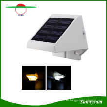 4 LED Solar Powered Fence Gutter Light al aire libre Garden Yard Wall Pathway Lámpara al aire libre Solar LED Light